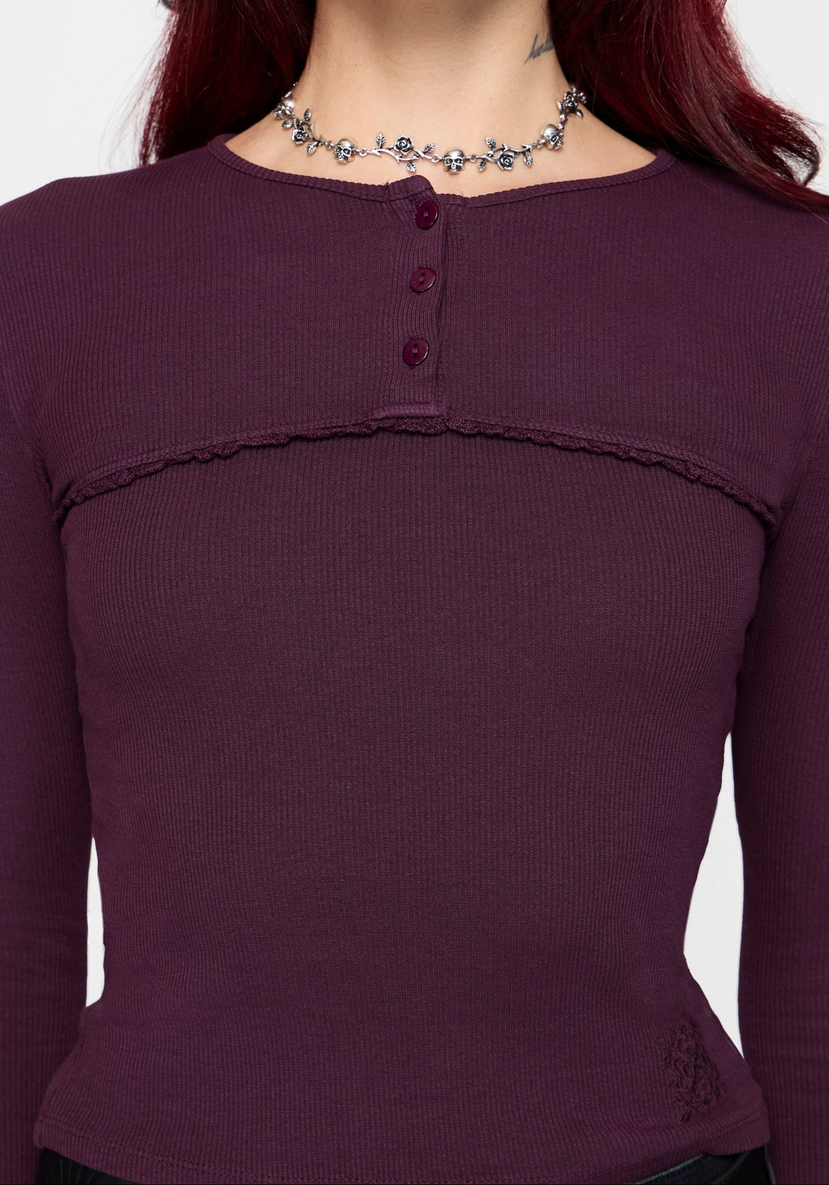 Serena Long Sleeve Waffle Top