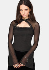 Noa Long Sleeve Cut Out Top