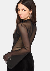Noa Long Sleeve Cut Out Top