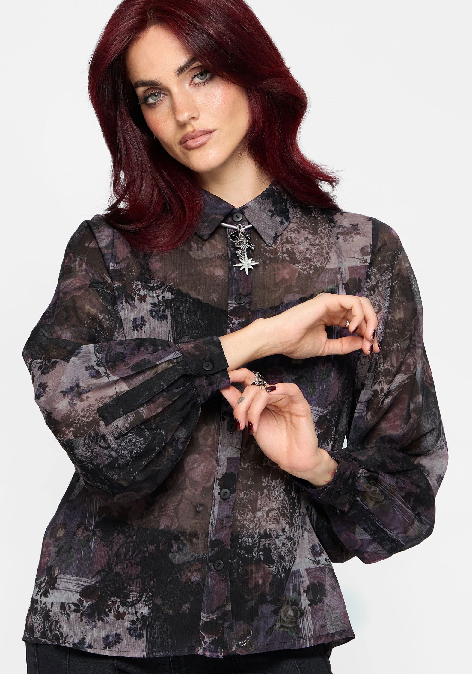 Iskra Printed Chiffon Shirt
