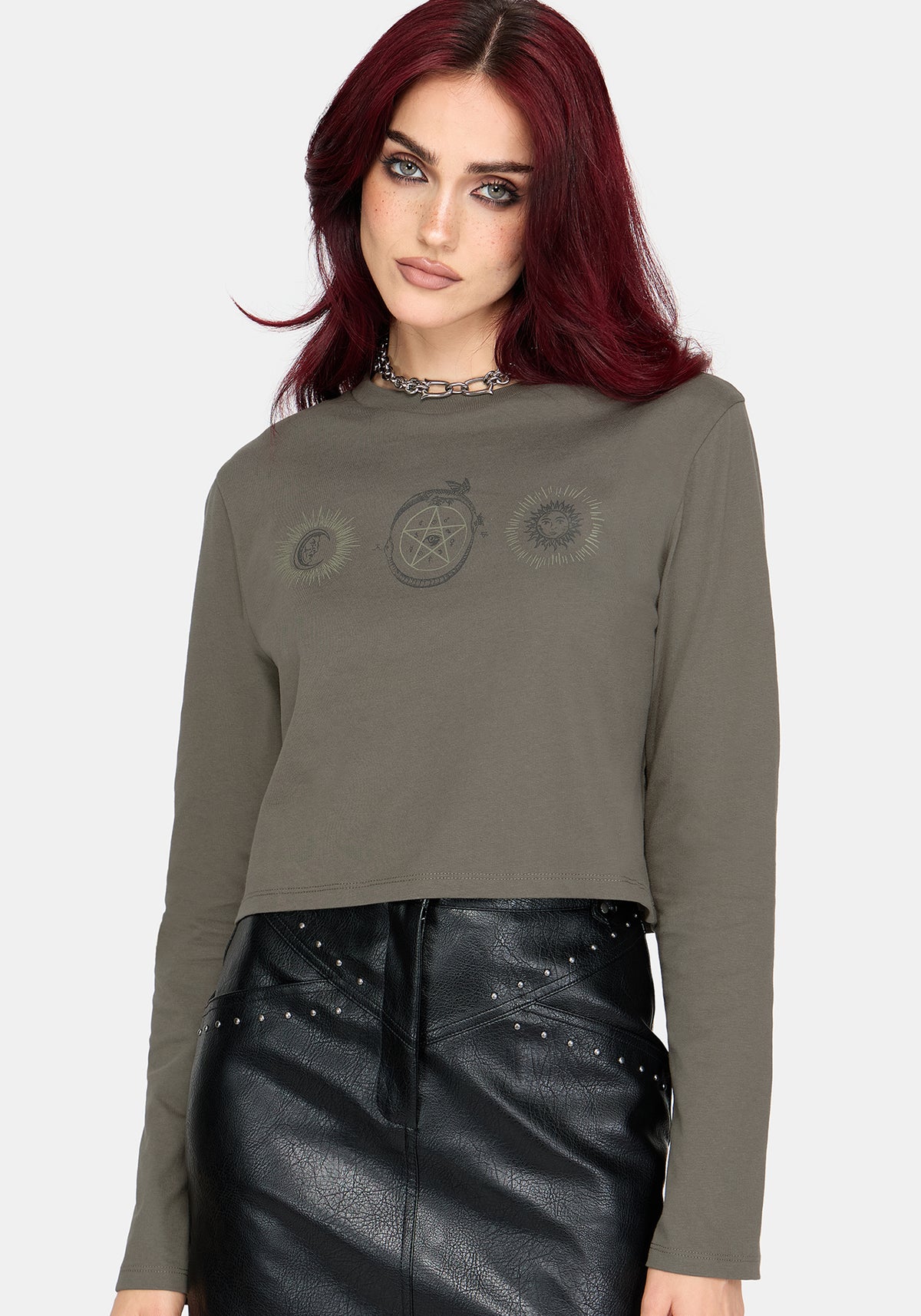 Equinox Graphic Long Sleeve Boxy T-Shirt