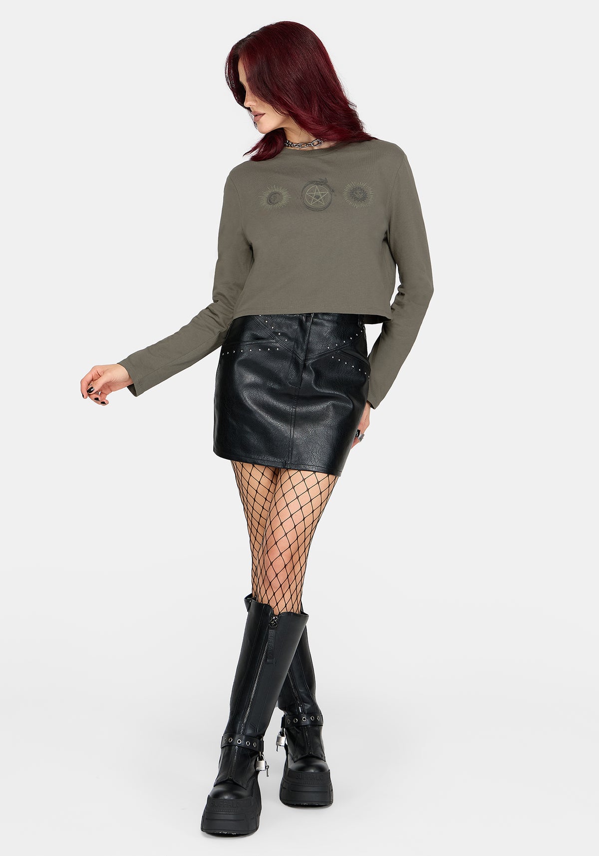 Equinox Graphic Long Sleeve Boxy T-Shirt