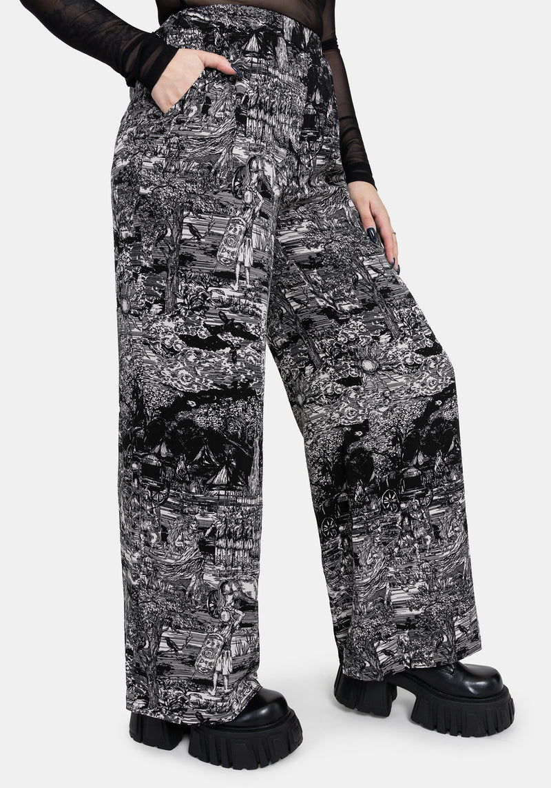 Nara Boudicca Printed Wide Leg Trouser – Disturbia