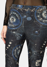 Elise Celestial Velour Split Hem Flare