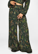Noctaris Print Wide Leg Palazzo Pants
