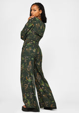 Noctaris Print Wide Leg Palazzo Pants