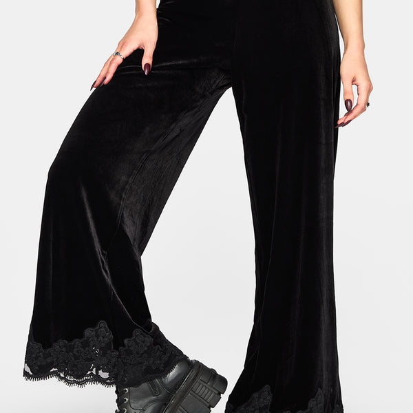 Velis Velour Wide Leg Pants – Disturbia