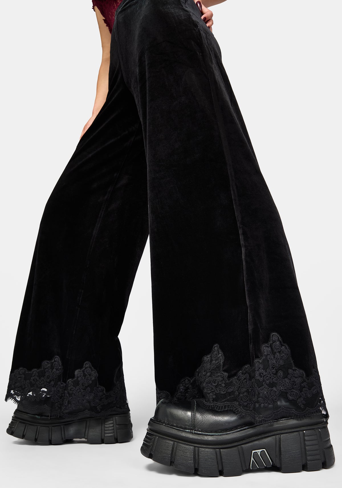Velis Velour Wide Leg Pants