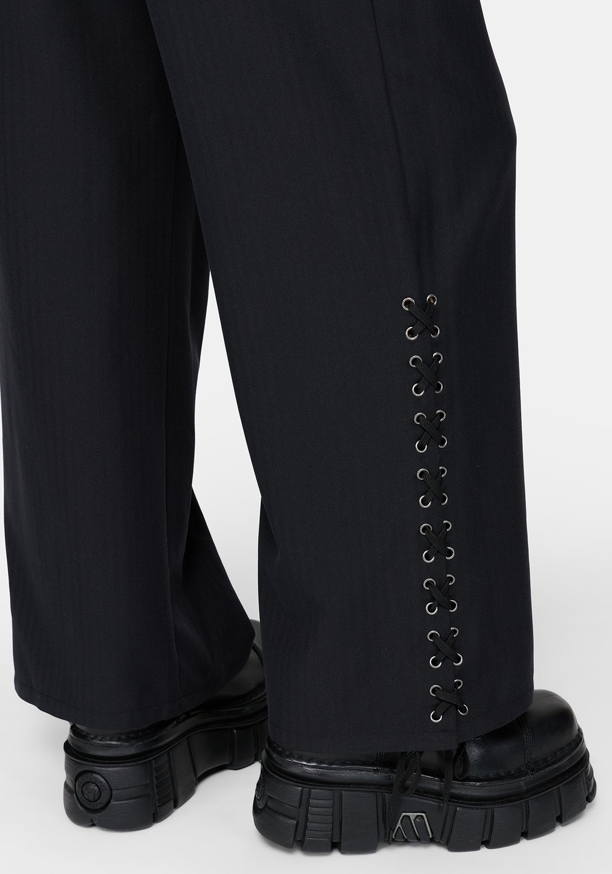 Devon Lace Up Wide Leg Trouser