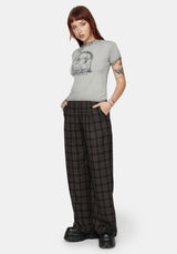 Nightingale Check Wide Trouser