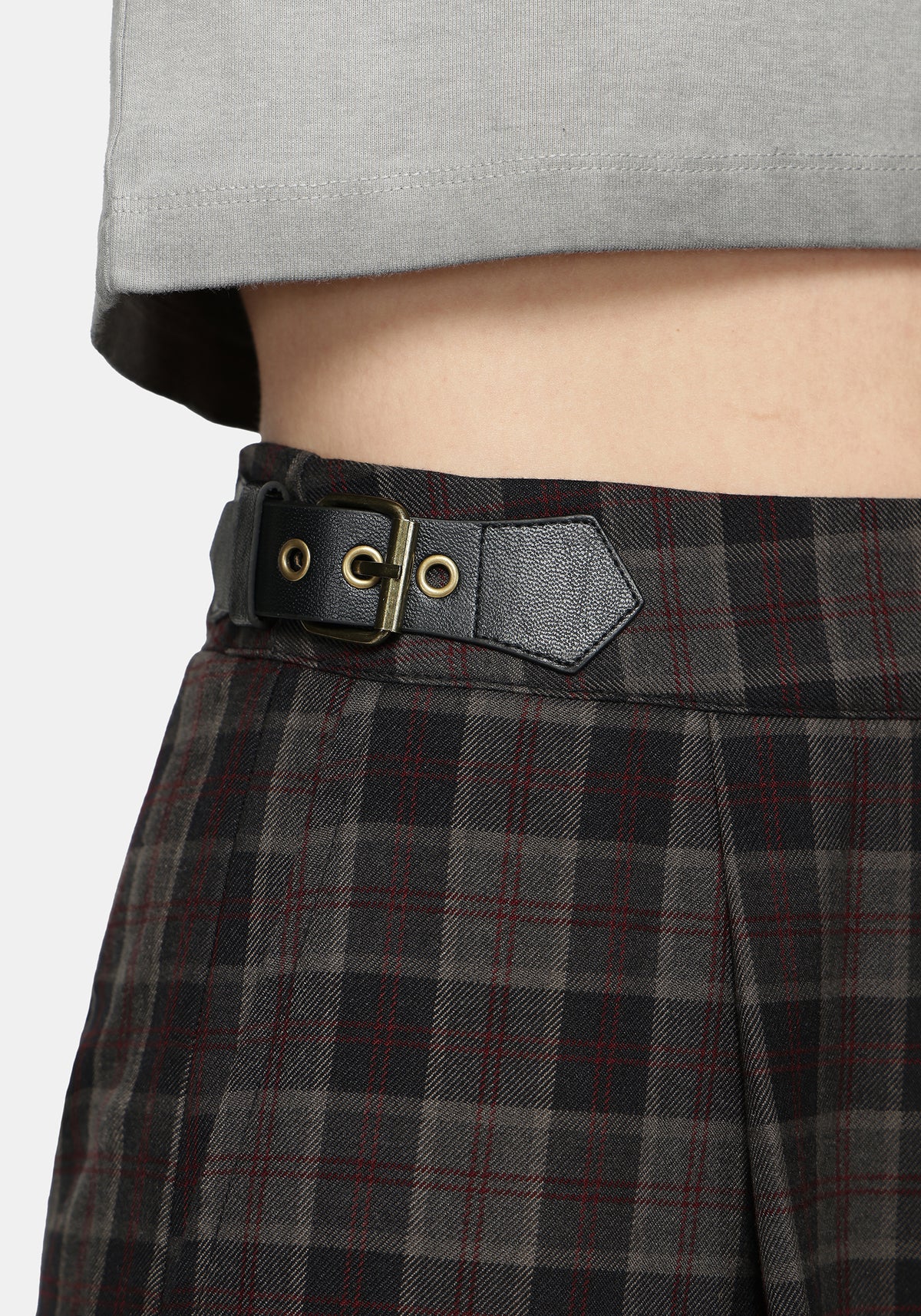 Nightingale Check Wide Trouser