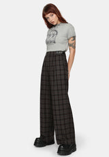 Nightingale Check Wide Trouser