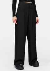 Suki Wide Leg Micro Pleated Trouser
