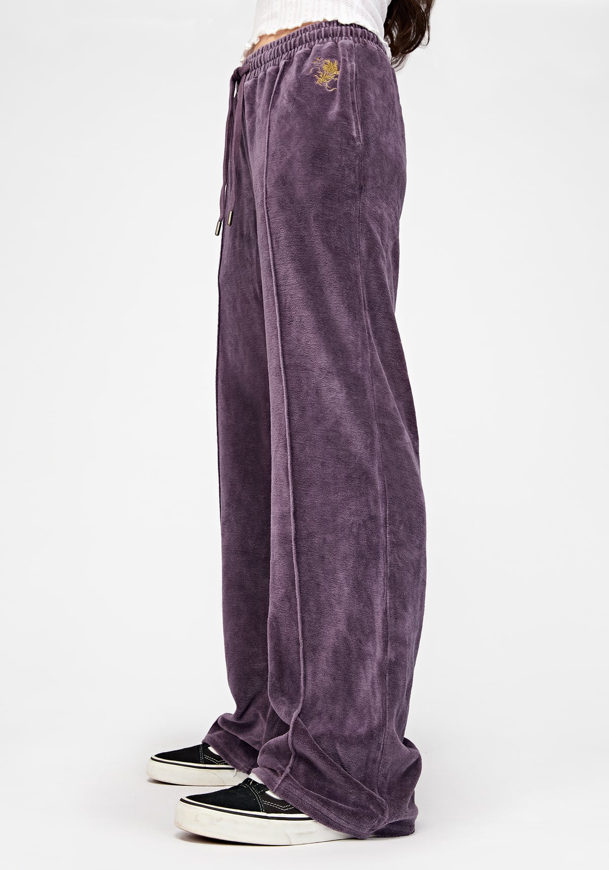 Solara Phoenix Embroidered Wide Leg Sweatpants