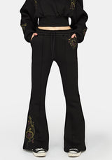 Ouro Embroidered Flared Jogger US 2