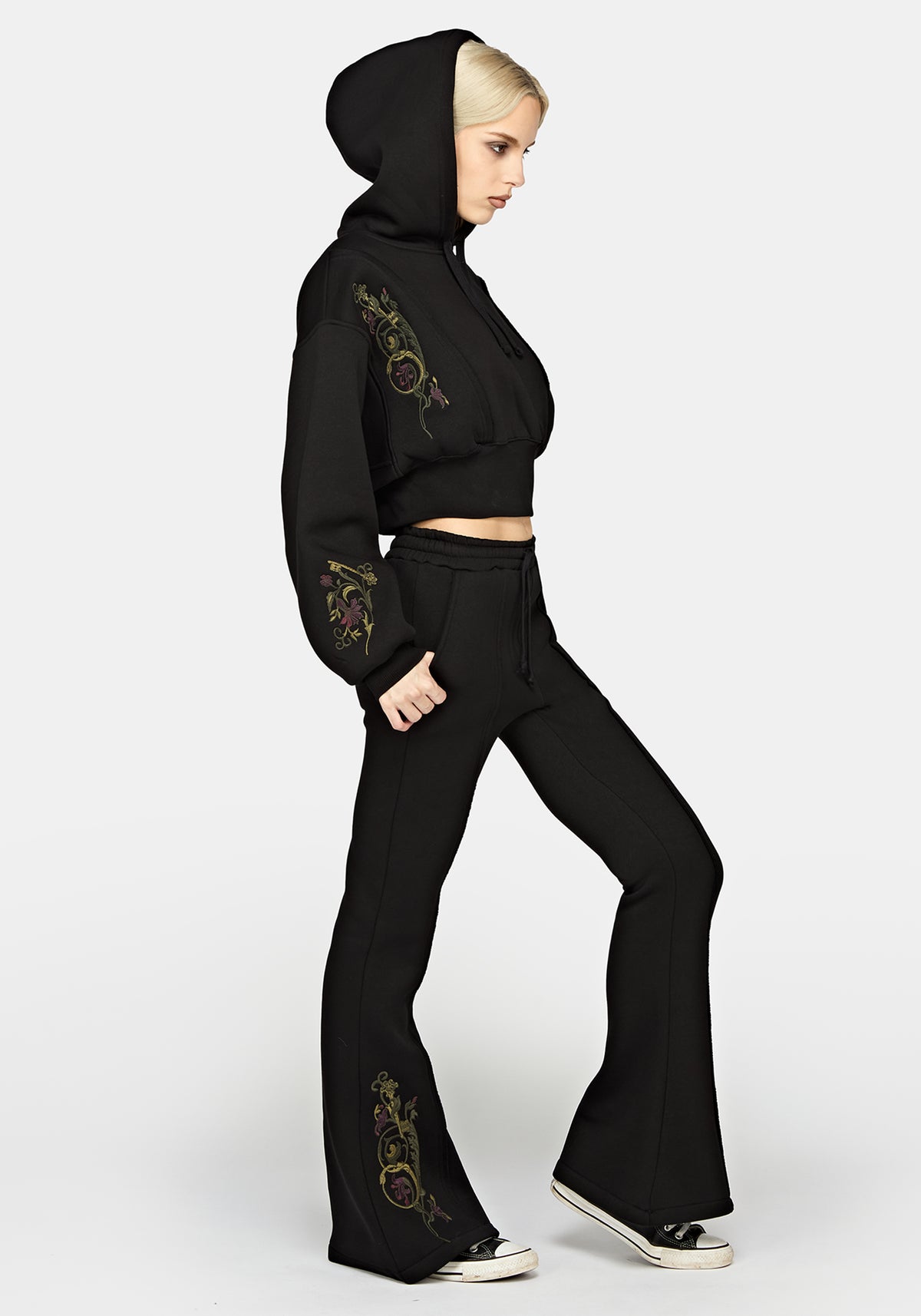 Ouro Embroidered Flared Jogger US 2