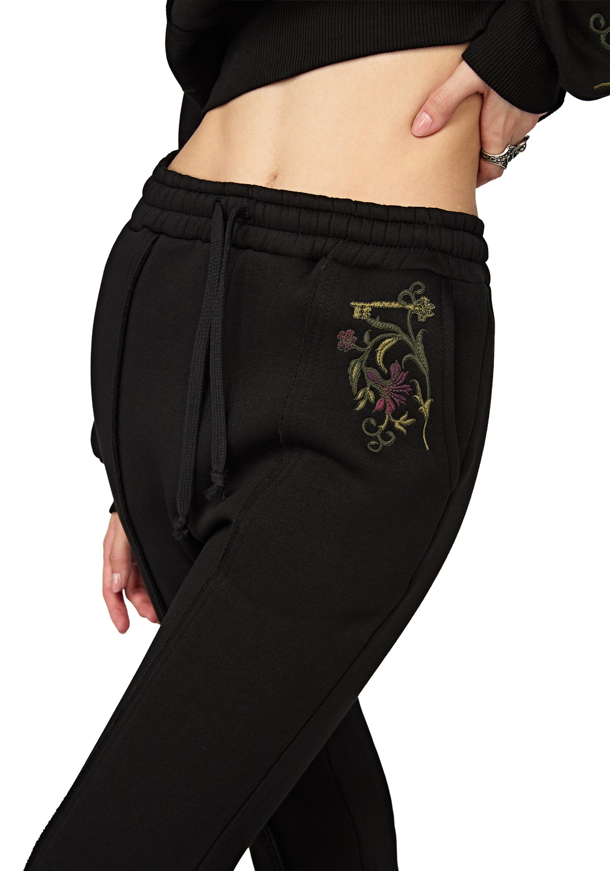Ouro Embroidered Flared Jogger US 2
