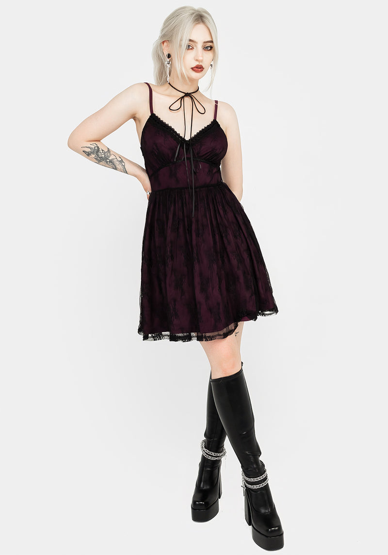 Anastasie Stretch Lace Mini Dress