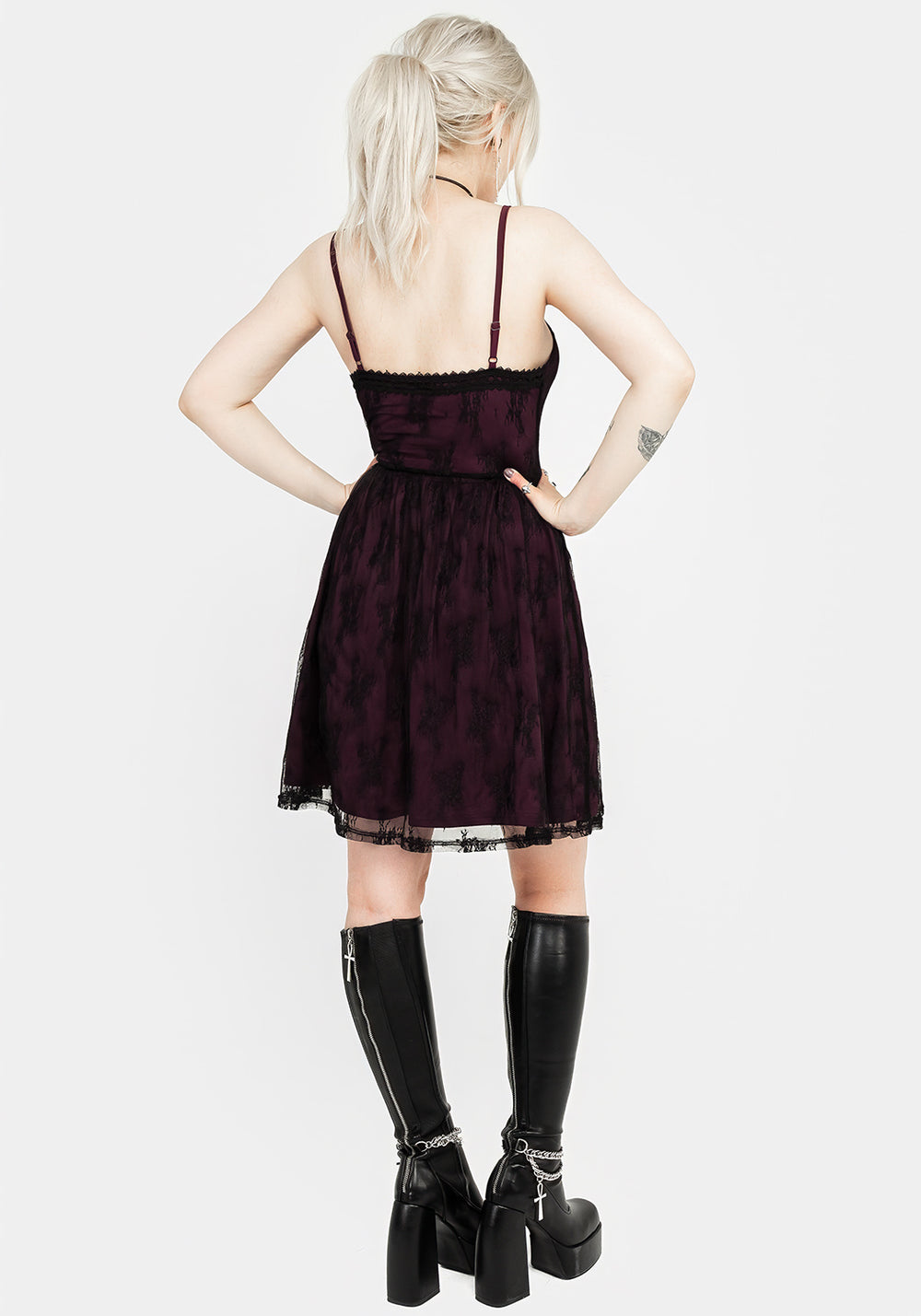 Anastasie Stretch Lace Mini Dress | Disturbia - Shop Women's