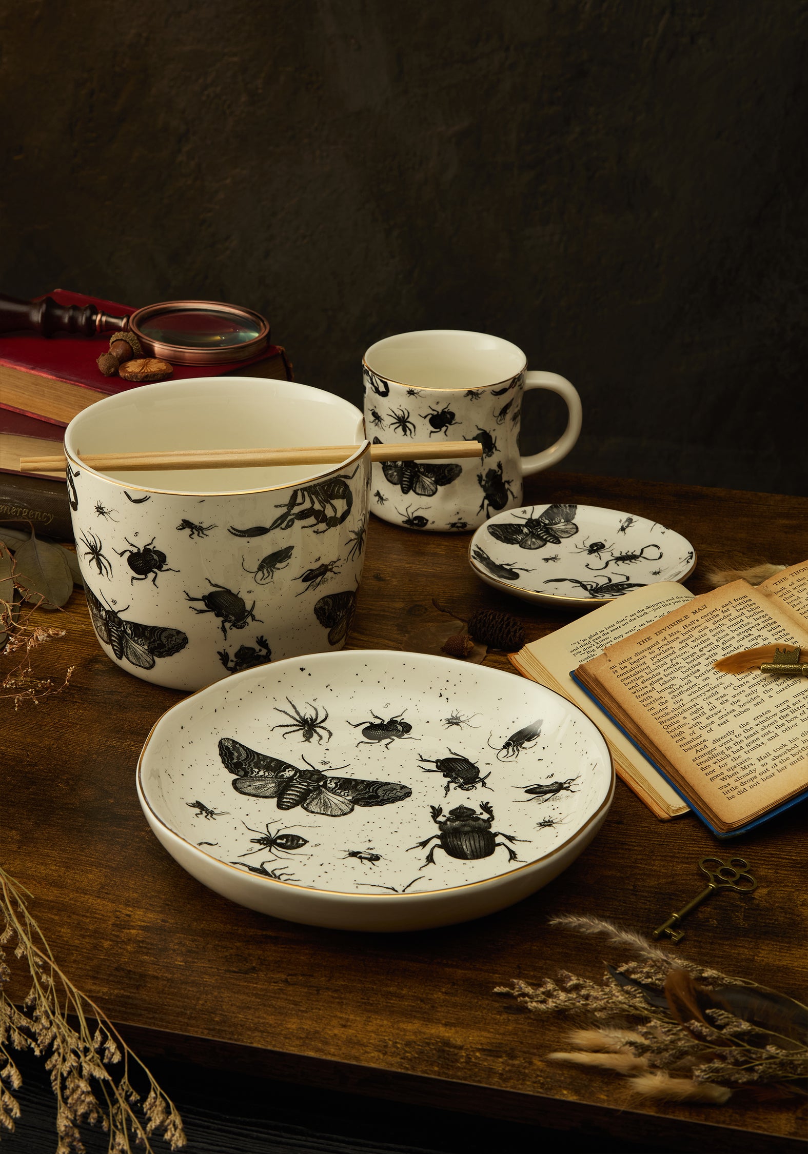 Parasite Bugs Print Ramen Bowl | Disturbia - Shop Women's Gothic