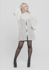 Villain Textured Blouse - White