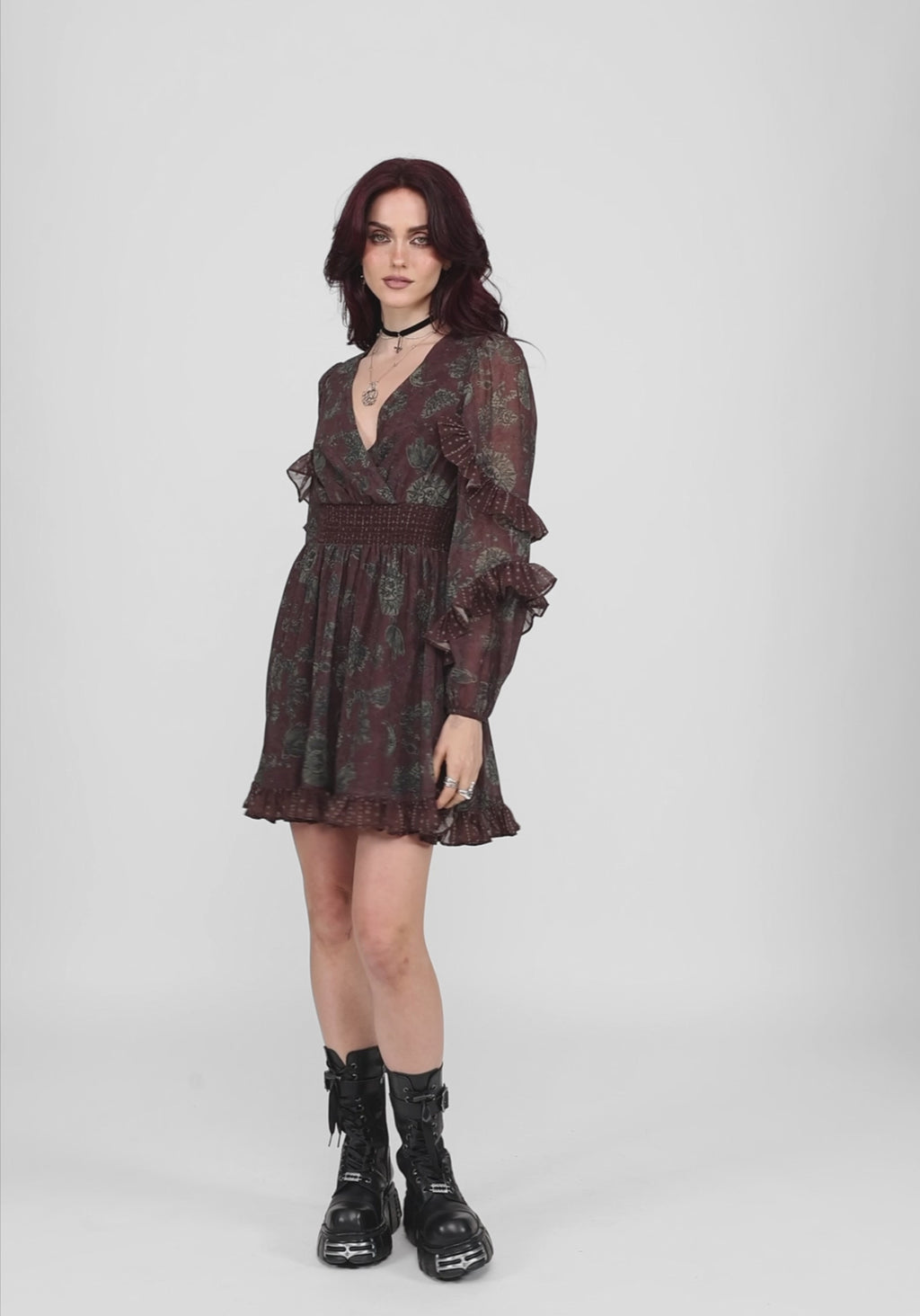 pact long sleeve dress Women's Fireside Flannel Crossover Dress