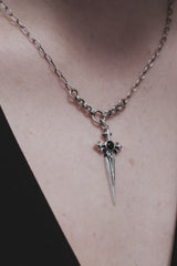 Sica Sword Sterling Silver Necklace