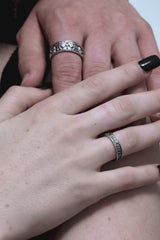 Amorata Lovers Sterling Silver Band - Men's