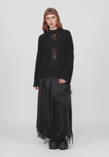 Melrose Lace Cable Knit Sweater