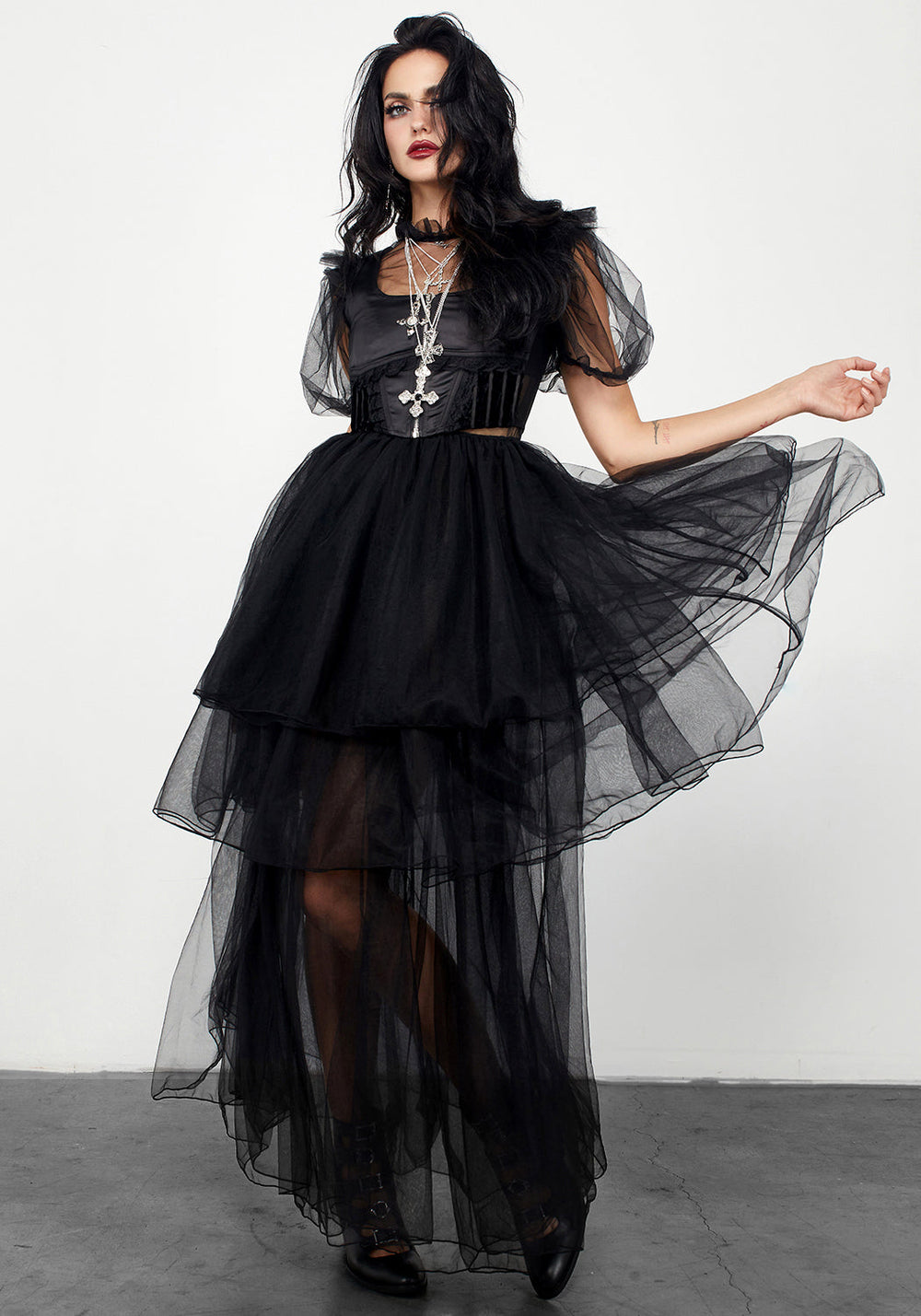 CHAOS LAYERED TULLE GOWN | Disturbia - Shop Women's Gothic
