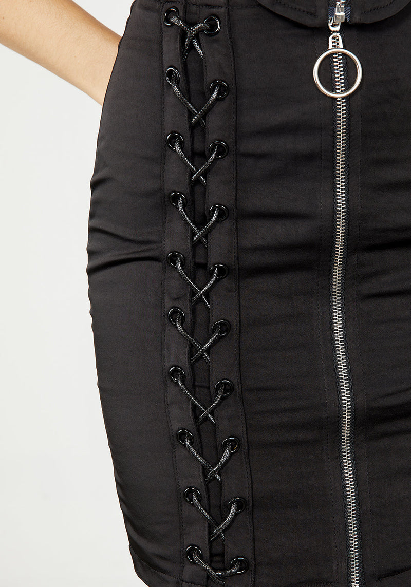 Immortelle Lace Up Corset Skirt