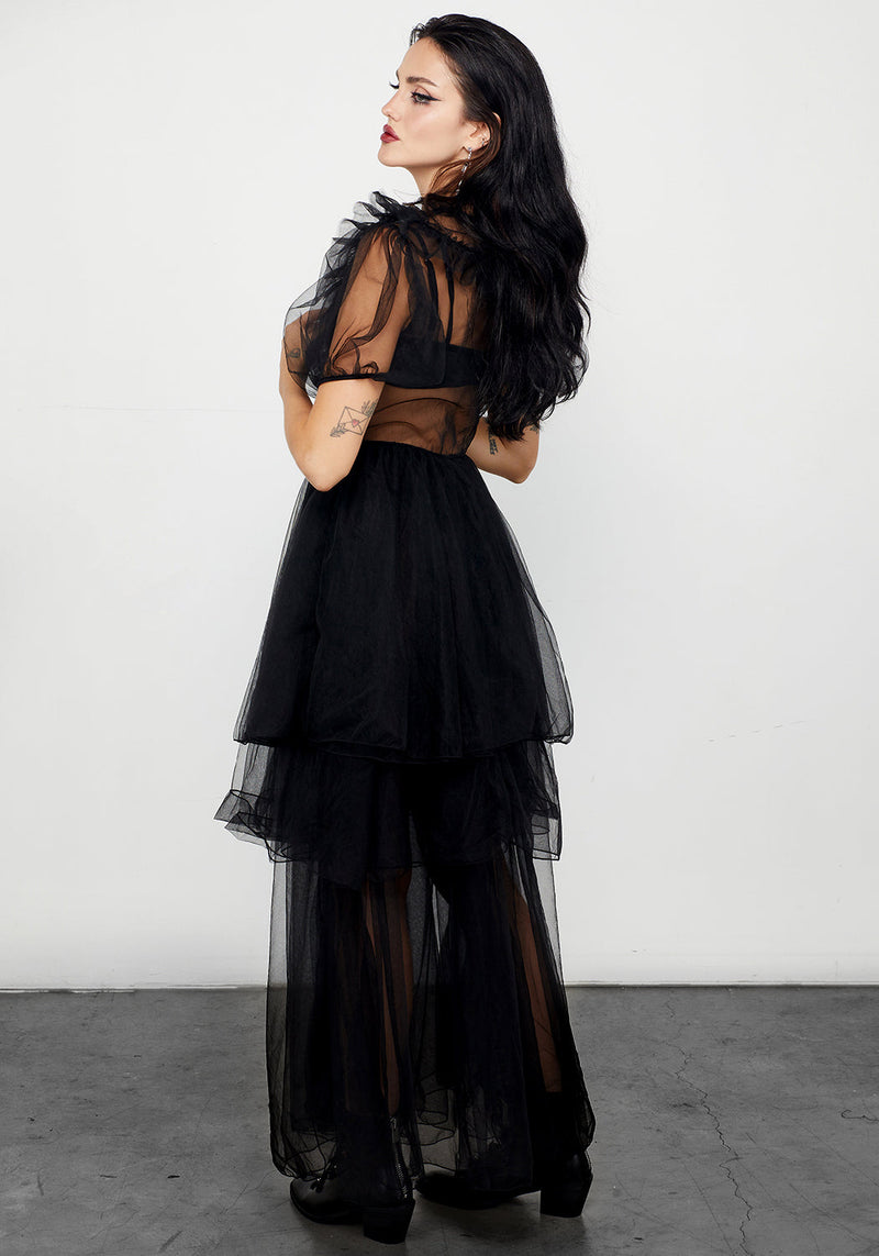 CHAOS LAYERED TULLE GOWN