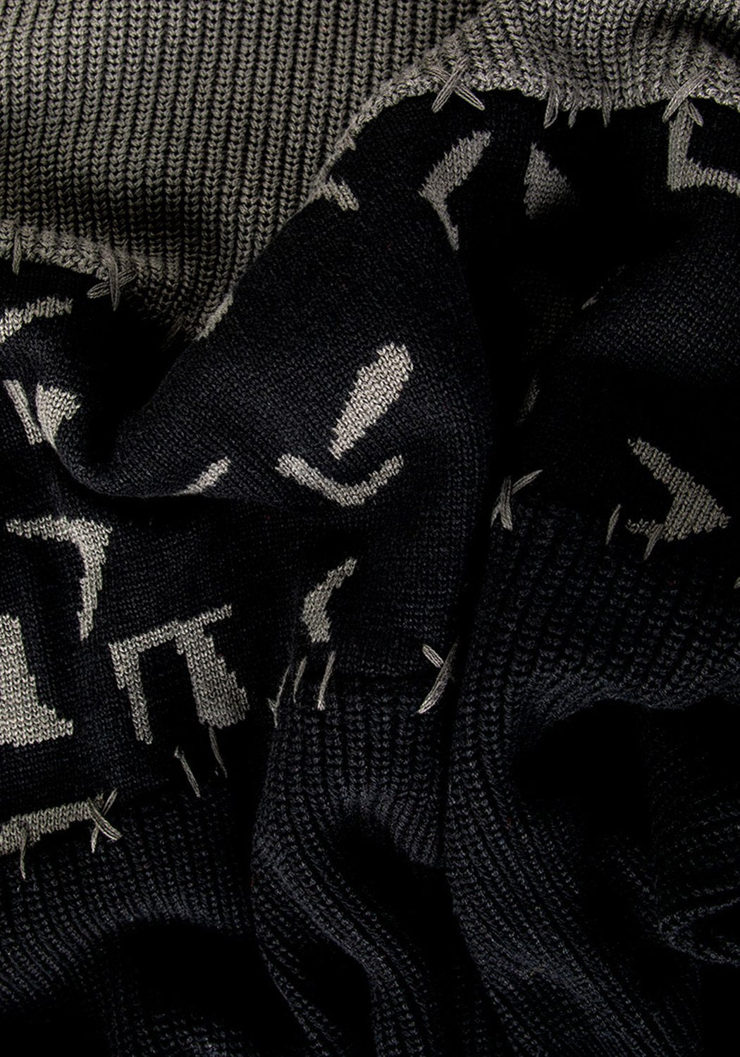 Abstract Longline Sweater