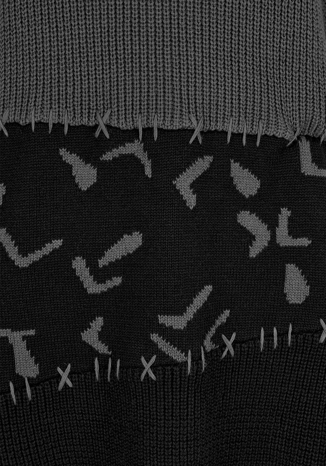 Abstract Longline Sweater