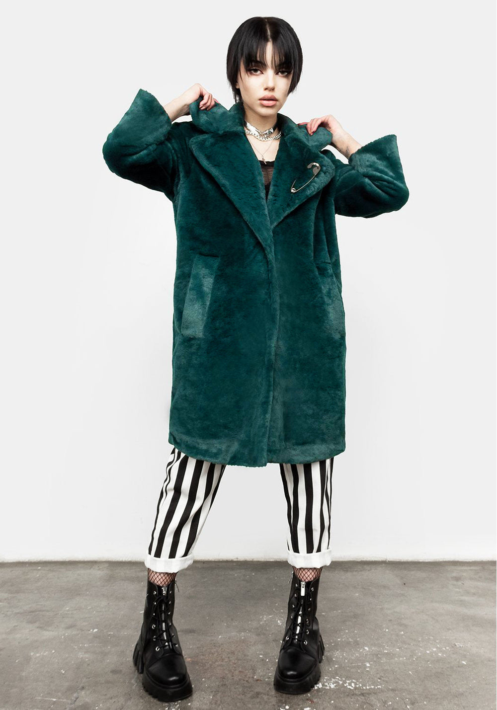 Creature Oversized Fur Coat | Disturbia - Shop Women's Gothic