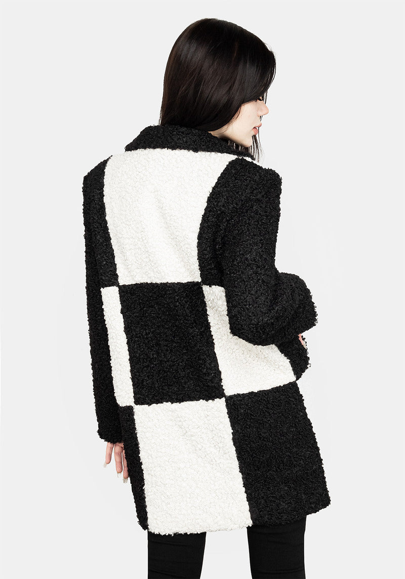 Dreamtime Checkerboard Teddy Coat