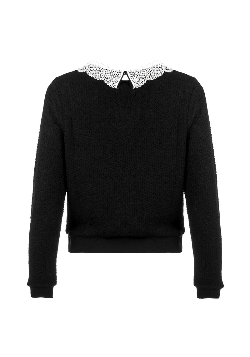 Sanctum Lace Collar Sweater Disturbia Shop Women's Gothic