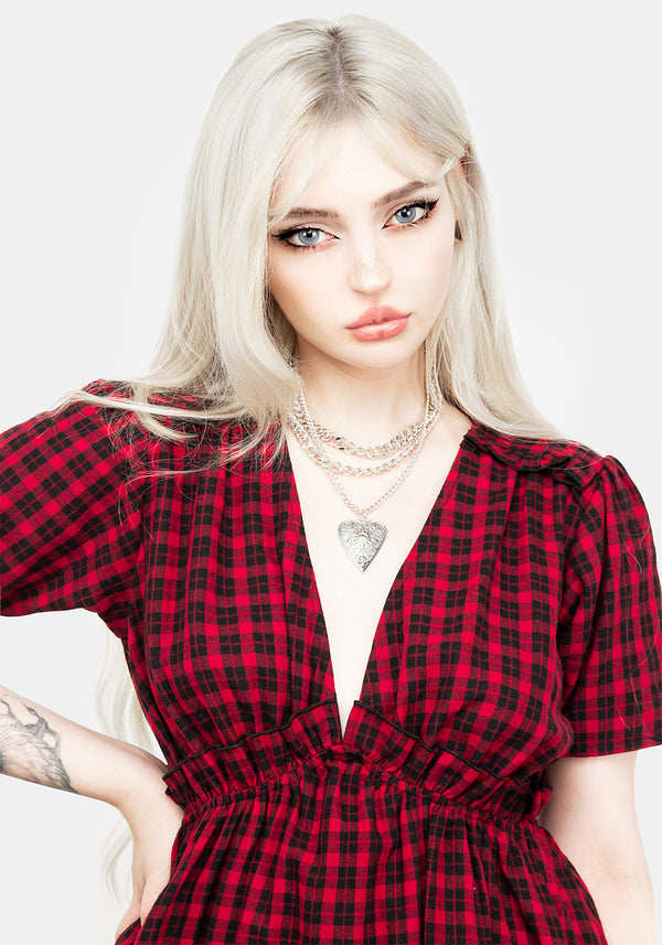 Dreadful Ruffle Smock Dress