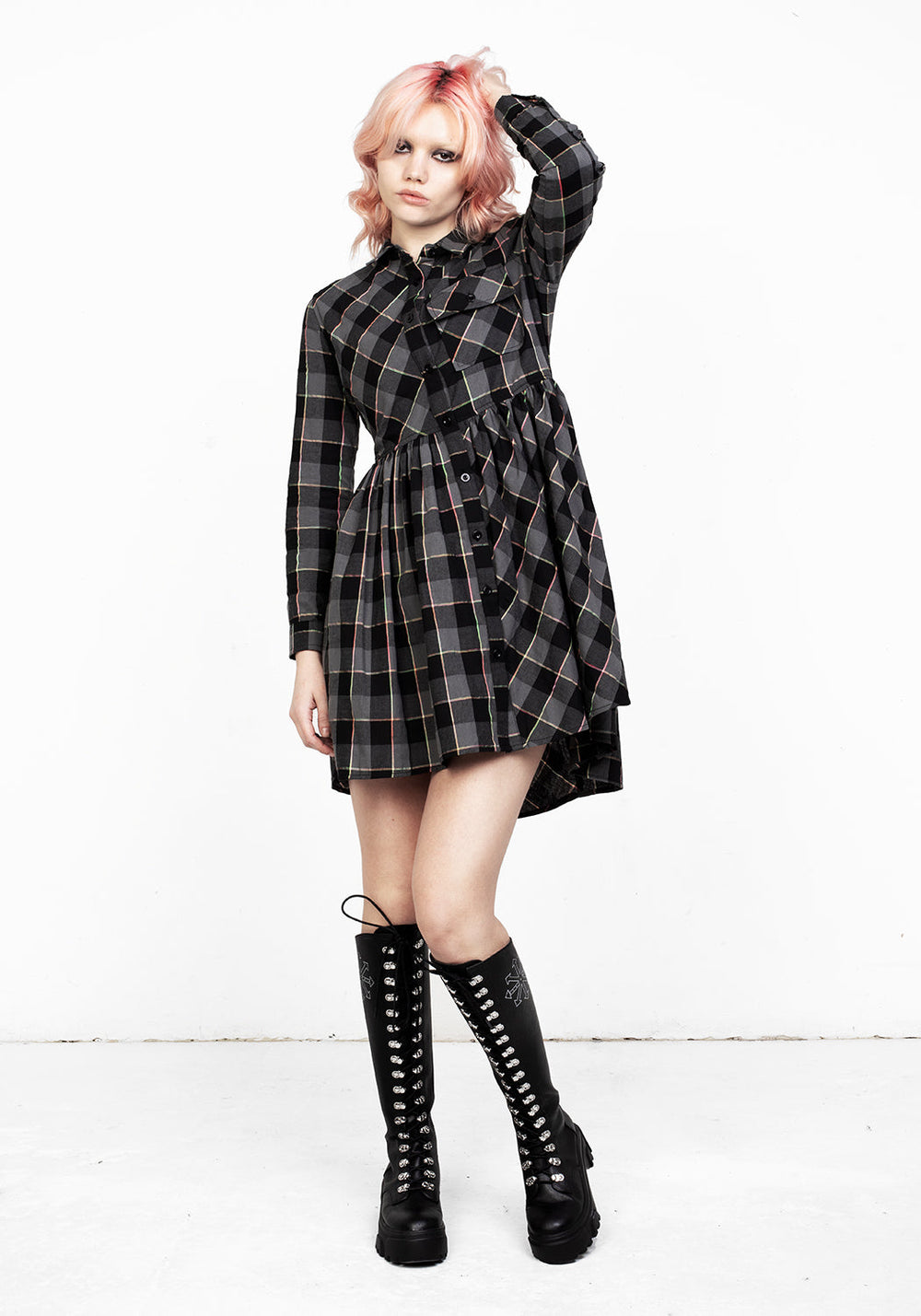 Melody Check Skater Dress | Disturbia - Shop Women's Gothic