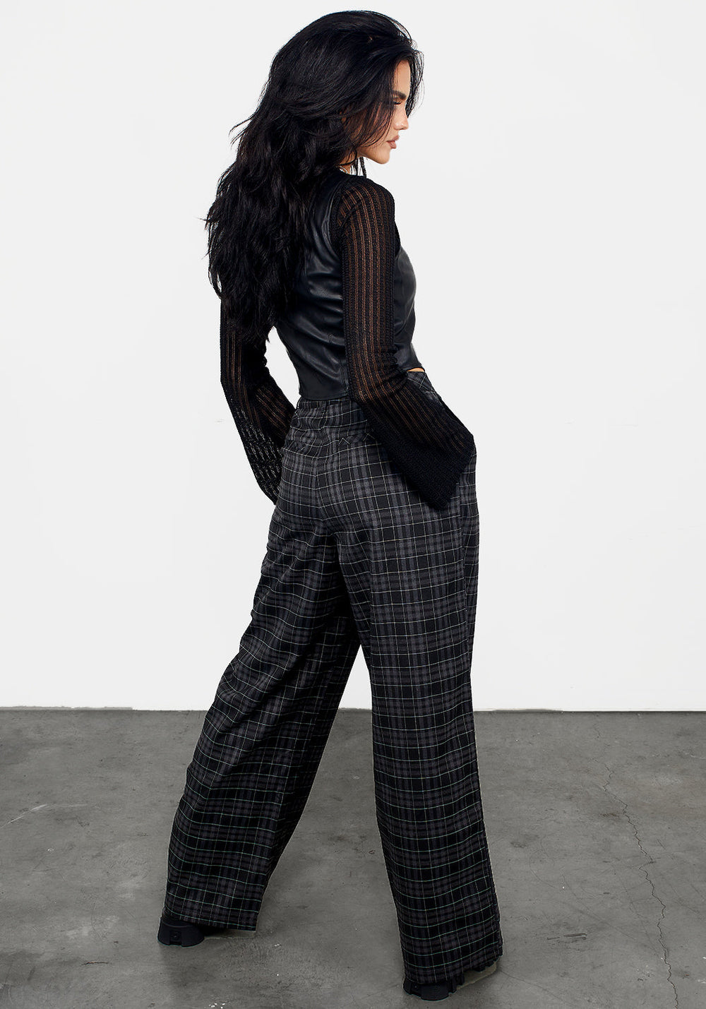 Lilin Wide Leg Trousers | Disturbia - Shop Women's Gothic