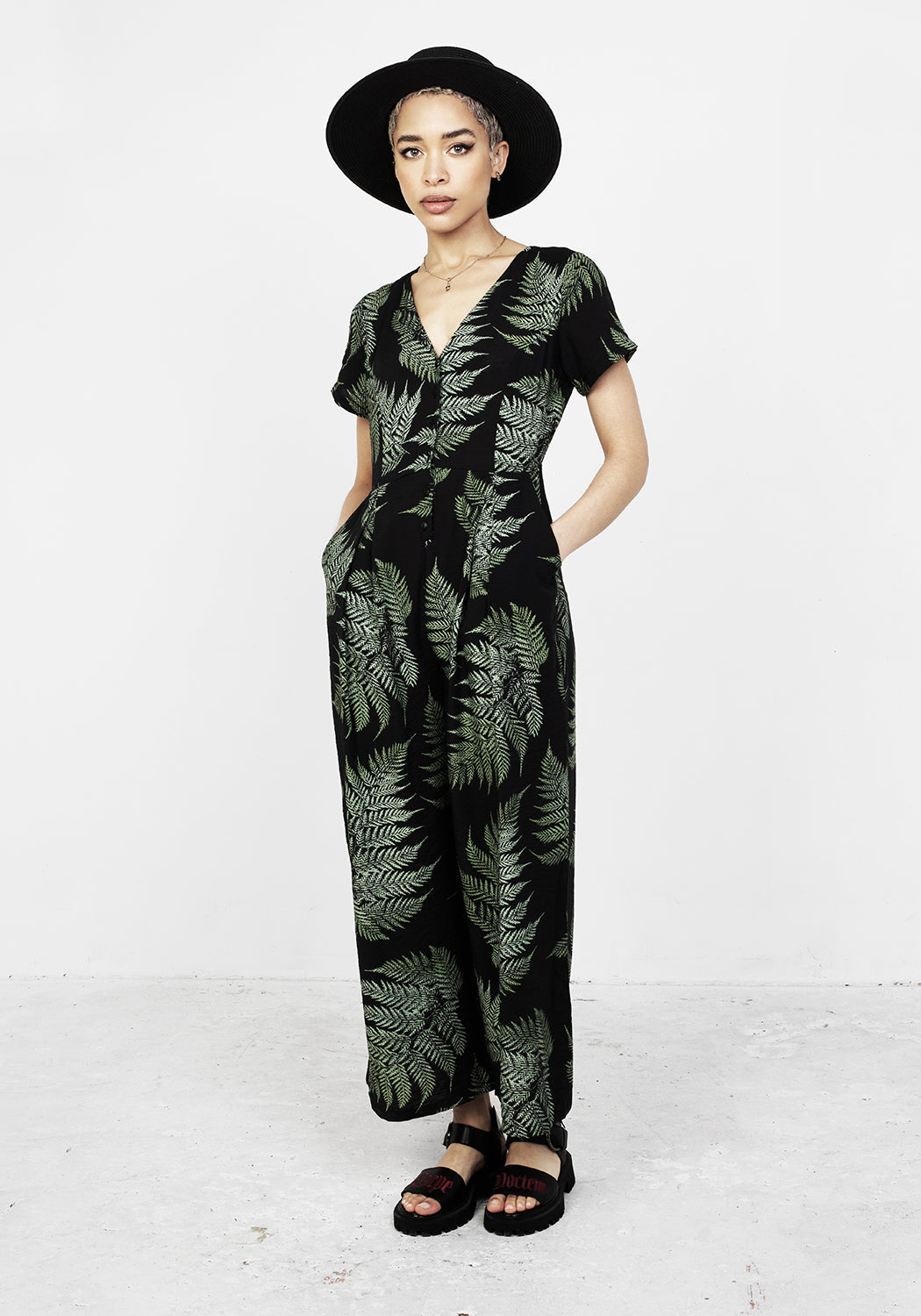 Fern Relaxed Jumpsuit | Disturbia - Shop Women's Gothic