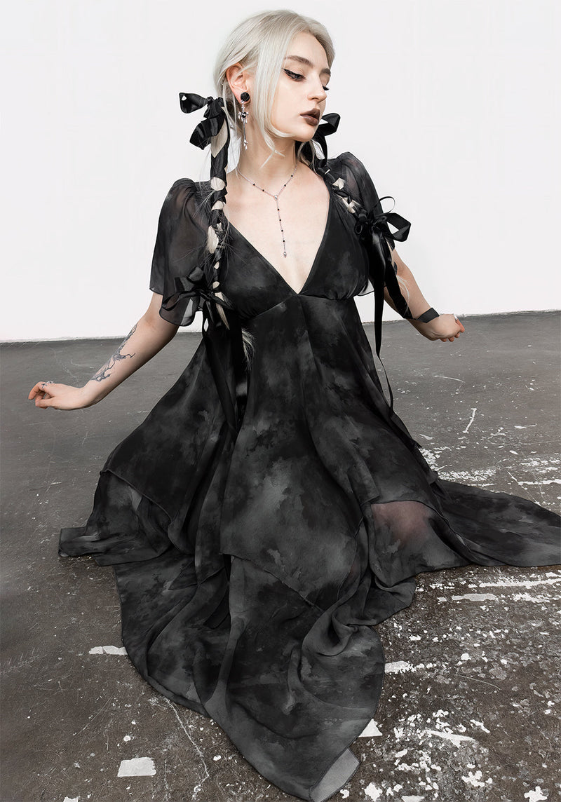 Tempest Layered Midi Dress | Disturbia - Shop Women's Gothic, Alternative & Dark Romantic Fashion, Accessories & Homeware Tempest Layered Midi Dress | Disturbia - Shop Women's Gothic, Alternative & Dark Romantic Fashion, Accessories & Homeware