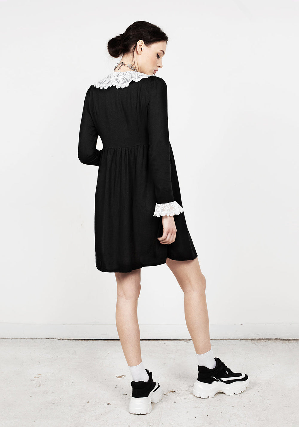 Gloaming Lace Collar Linen Dress | Disturbia - Shop Women's Gothic