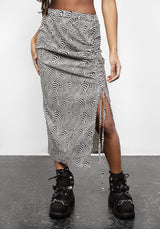SUMMERS RUCHED MIDI SKIRT