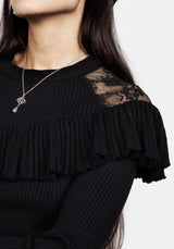 Edith Lace Panelled Jumper