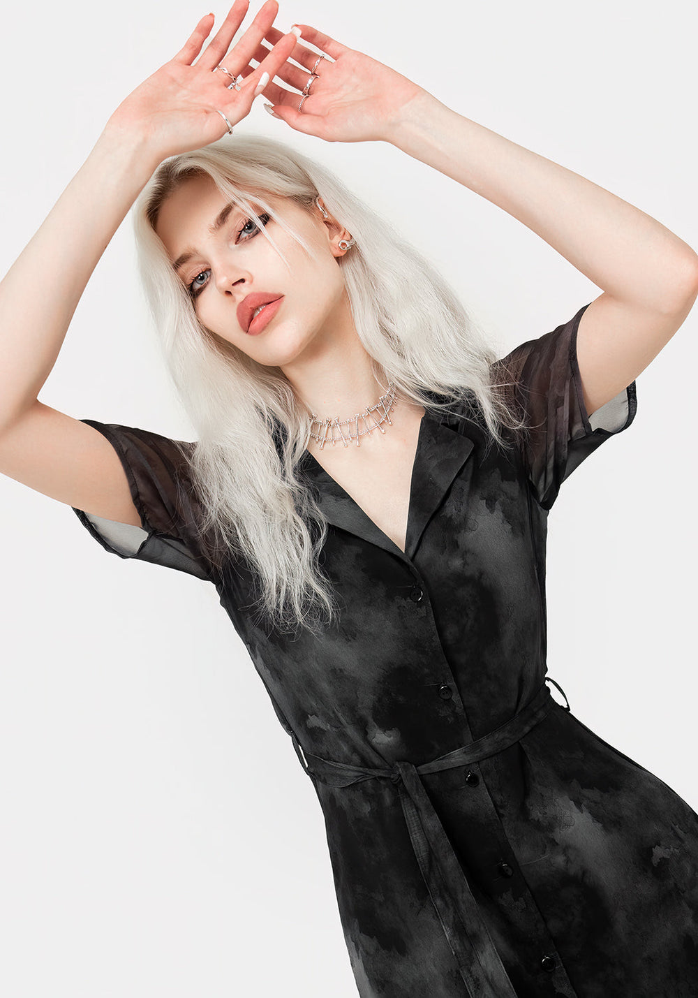 Tempest Midi Tie Waist Shirt Dress | Disturbia Tempest Midi Tie Waist Shirt Dress | Disturbia