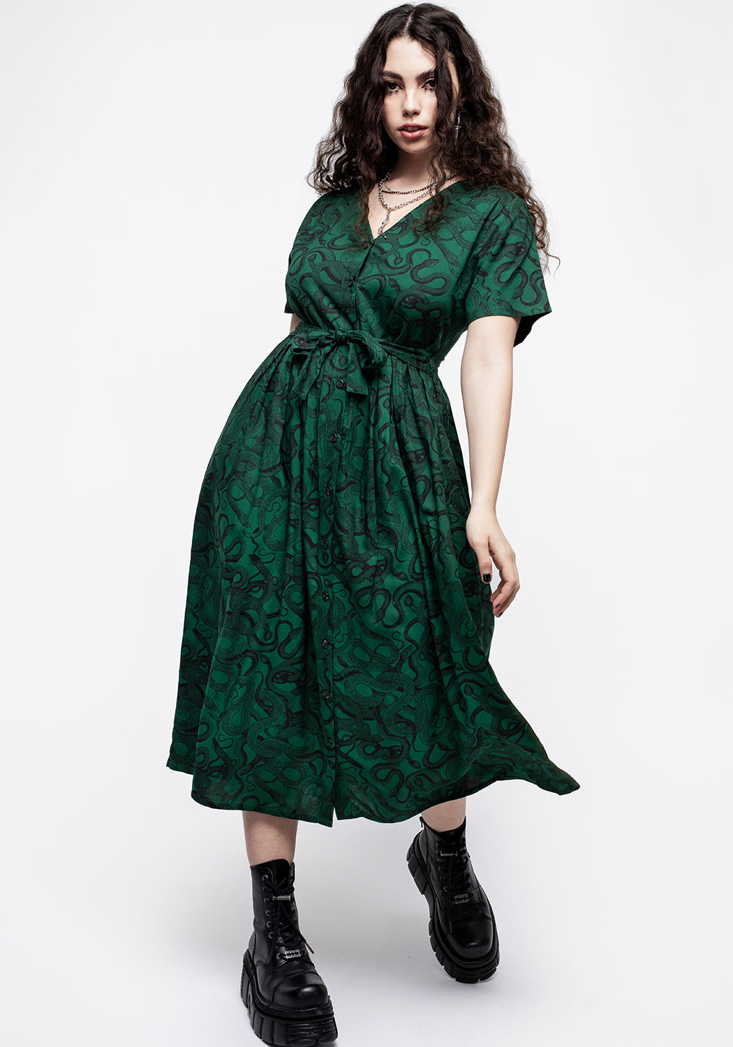 dark green snake print dress 2026 Buy