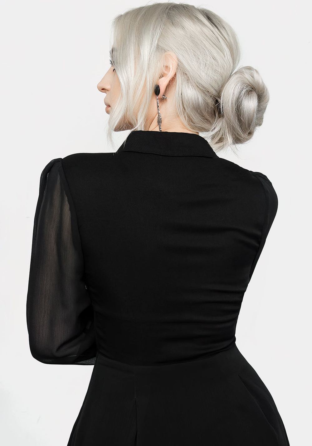 Nancy Sheer Midi Shirt Dress | Disturbia