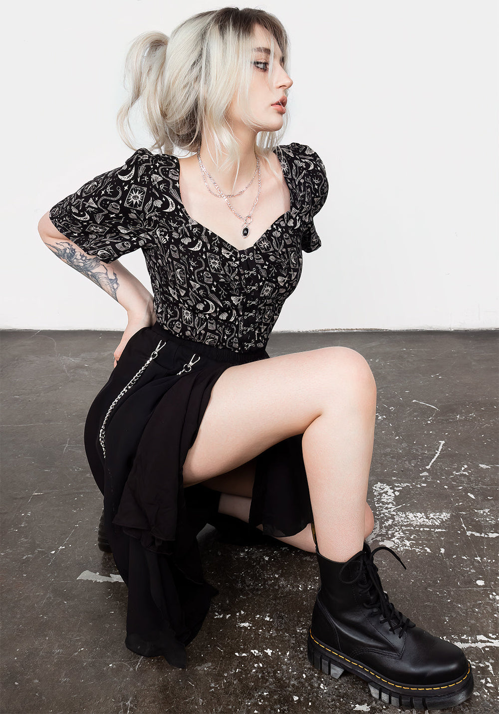 Craft Hook And Eye Crop Top | Disturbia - Shop Women's Gothic