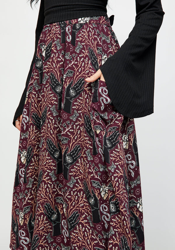 Hemlock Tie Detail Midi Skirt